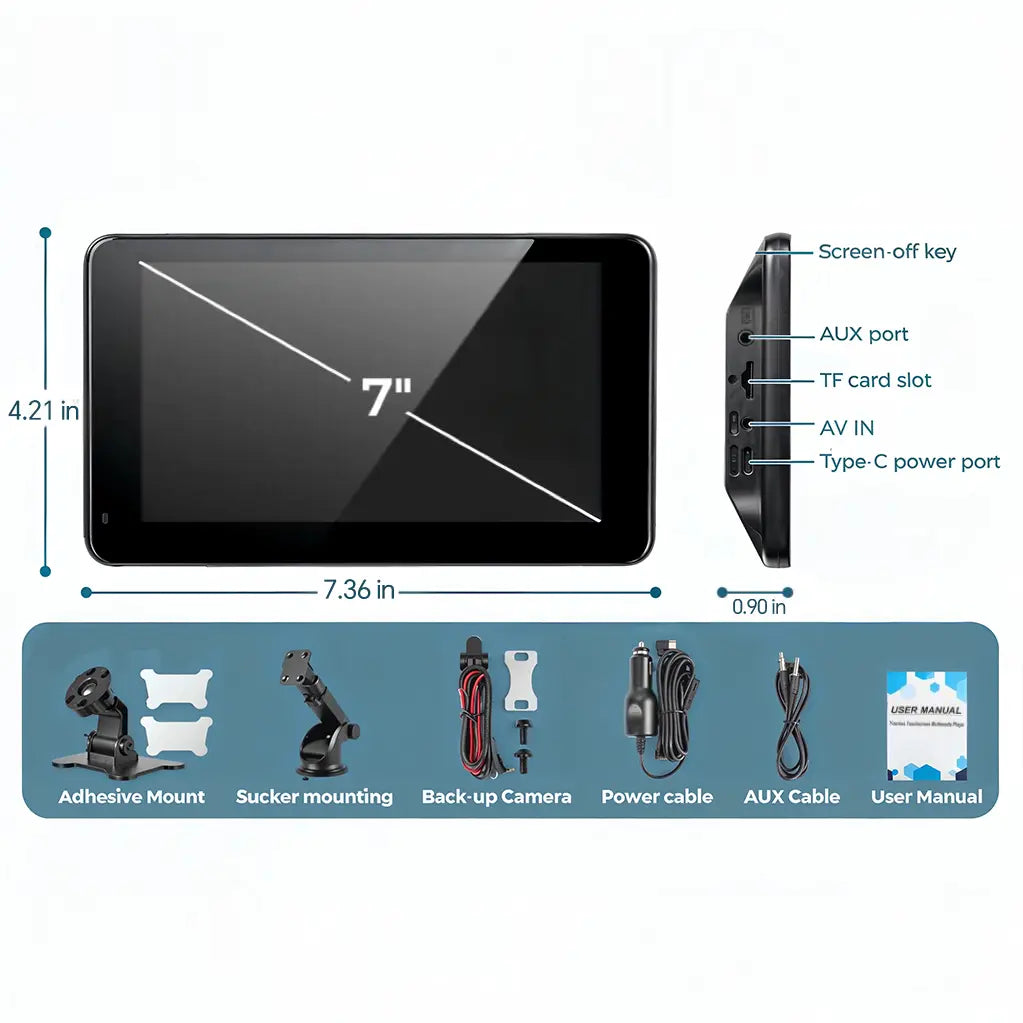 【PASLDA】2026 Summervibes-Upgraded Wireless Carplay Screen for Andriod & Iphone : the Ultimate Portable Car Play Adapter for Seamless In-Car Entertainment