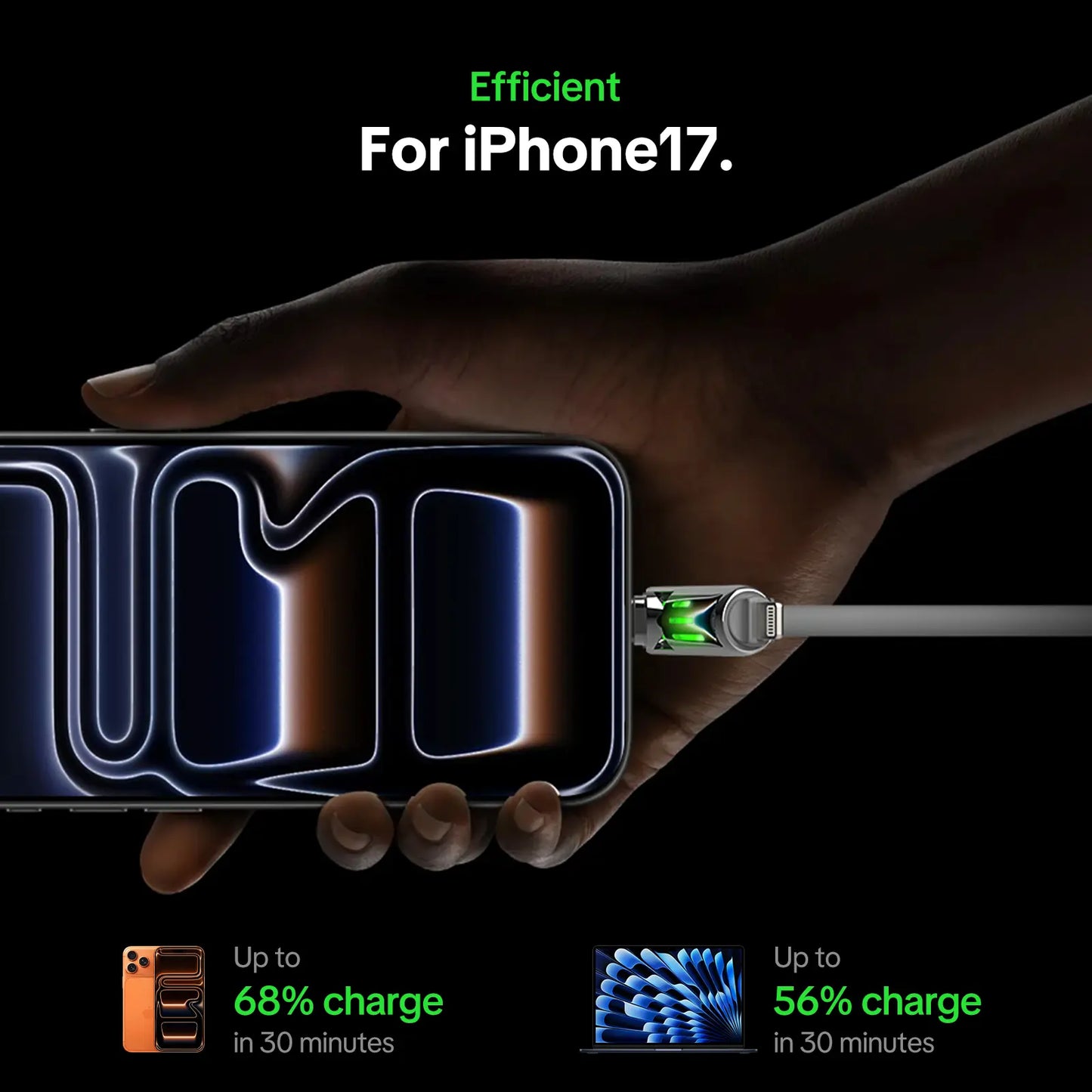 Mfish Armored Dragon I 4-In-1 Multi 240W Fast Charging Super Liquid Silicone Cable with USB a Type C Lightning for Iphone17&Samsung Laptops Charger