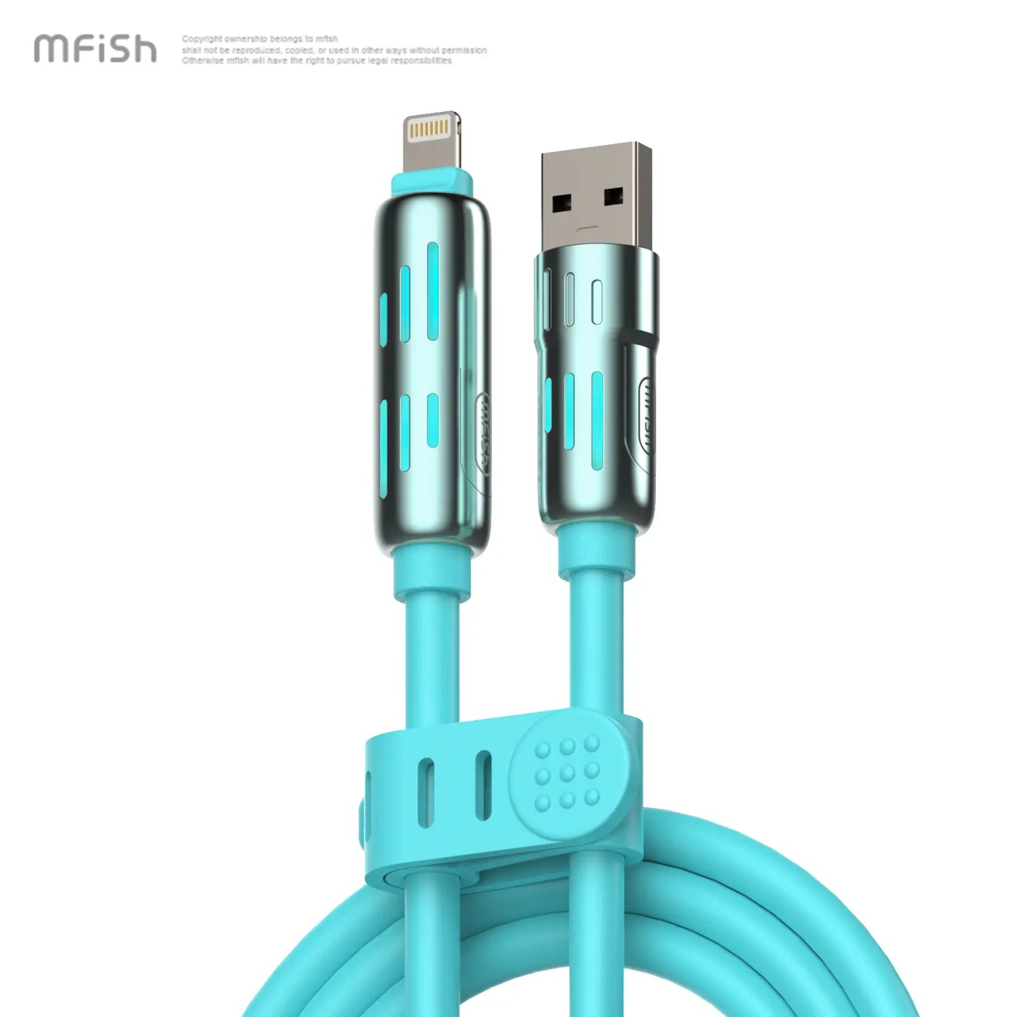 Mfish Armored Dragon I 4-In-1 Multi 240W Fast Charging Super Liquid Silicone Cable with USB a Type C Lightning for Iphone17&Samsung Laptops Charger