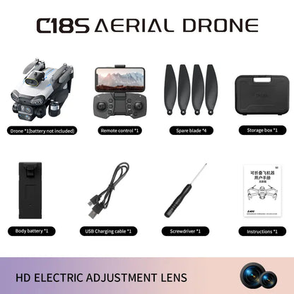 Aerial Drone M8 Pro 2026 - GPS Positioning, 4K UHD Eiscamera, 5G Wifi FPV, Brushless Motors, Optical Flow Hover,Intelligent Obstacle Avoidance, Auto Return, 360° Stunt Roll,Two Batteries